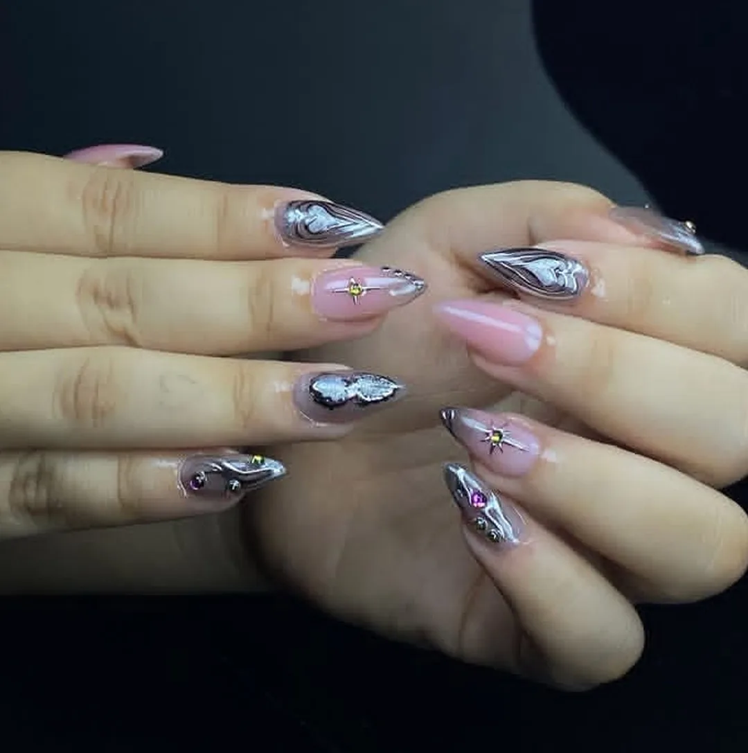 Alongamento de Unhas em Gel na Tips