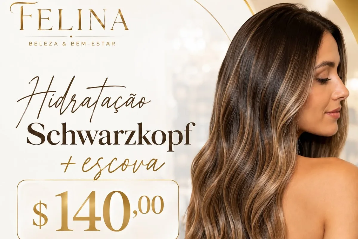 Hidratação Schwarzkopf + Escova